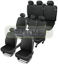 Sitzbezüge Schonbezüge SET QX für VW T4 Caravelle Kunstleder schwarz