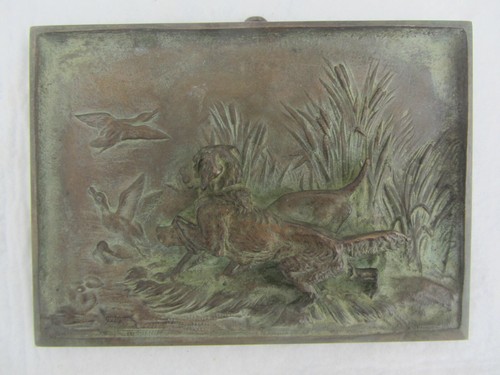 Bronze platte jagd - bronze, jägerei