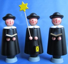 Kurrende-Gruppe 20cm Figuren Kurrendesänger Sänger Sternsinger Erzgebirge 