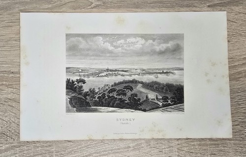 Original stahlstich sydney - original,