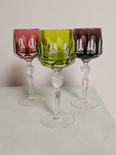 3 x Nachtmann ANTIKA Gläser, Weingläser,Römerglas Bleikristall Bunter Überfang