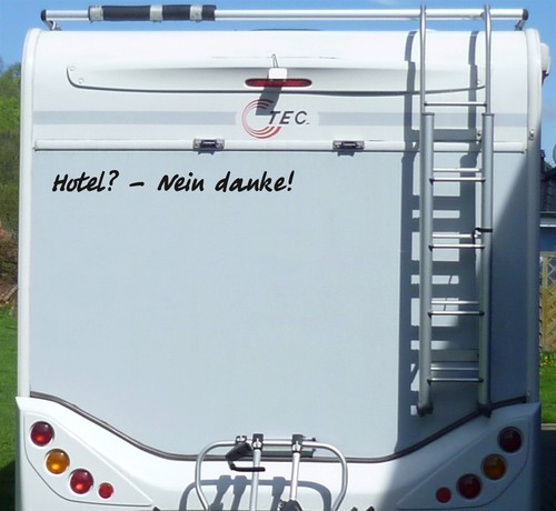 Aufkleber hotel nein danke - aufkleber,