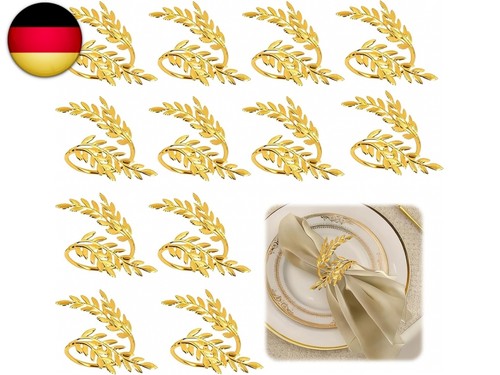 Serviettenringe gold stück - gold, 12