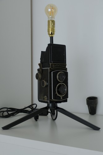 Vintage kamera als leuchte - als,