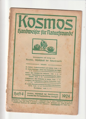 Kosmos 1924 lückelburger - kosmos,