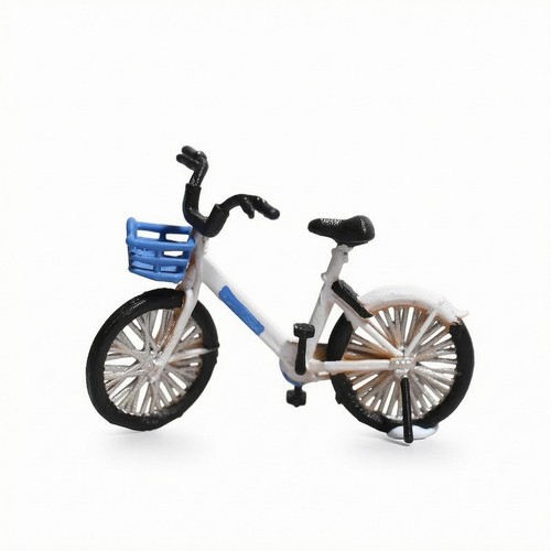Fahrradmodell mit korb - 1:64-fahrradmodell,