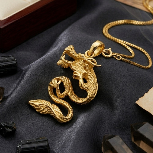Massiver gold anhänger - massiver, 750
