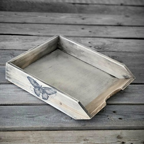 Vintage holzablage ablage - ablage, a4