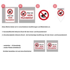 Kein Hundeklo Schild