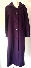 Götz Modelle Original Loden Mantel Grösse 38 Lila lang Damen Wollmantel
