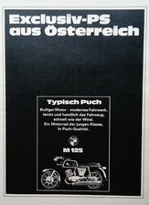 Puch M 125, originale Werbung aus 1970 / 1971