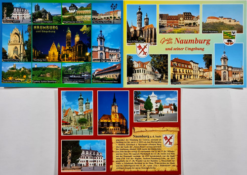 Postkarten lot naumburg - postkarten,