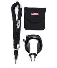 ABUS Rahmenschloss Set Pro Tectic 4960 incl. 85 cm Zusatzkette & Schloss Tasche