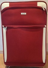 Travelite Koffer Reisekoffer rot mit zwei Rollen. 65x40x25 Integrierte Dehnfalte