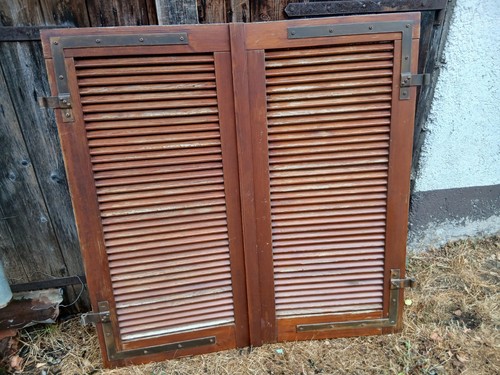 Paar fensterladen holz - fensterladen,