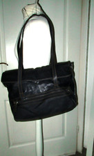 messenger beuteltasche LOUBS tasche shopper..Echtleder schwarz braun 37x27 NP99E