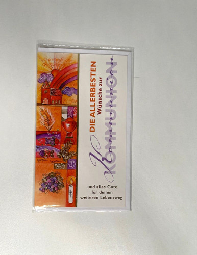 Kommunion geschenkkarte - kommunion,