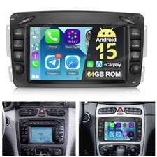 Android 15 Autoradio Für Mercedes Benz CLK W209 W203 W463 W168 GPS Navi CarPlay