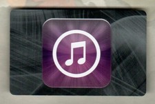 ITUNES Musical Note on Silver