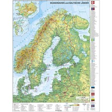 Stiefel Landkarte Skandinavien