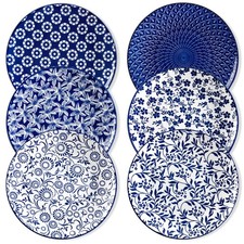 vancasso Blau-weiß Geschirrset Porzellan Geschirr, Tafelservice 3/4/6 Personen