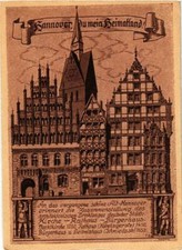 Old postcard Hannover souvenir