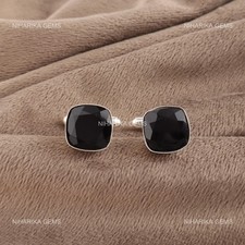 Sterling Silber Schwarz Onyx