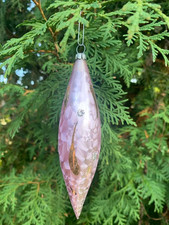 Sehr schöne rosa glänzende Zapfen ca. 14 cm Weihnachten 6 St.