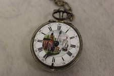 Antike Motiv Spindel Taschenuhr LONDON pocket watch