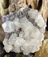 Amethyst + Calcit + Pyrit