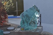 Gartendekoration Glasbrocken