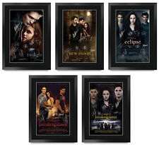 Twilight Full Movie Collection signed Pre Printed Autogramm gerahmt A3 Poster