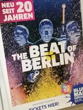 Großes  Poster  BLUE MAN GROUP  Berlin  DIN A1  20 JAHRE  Musical