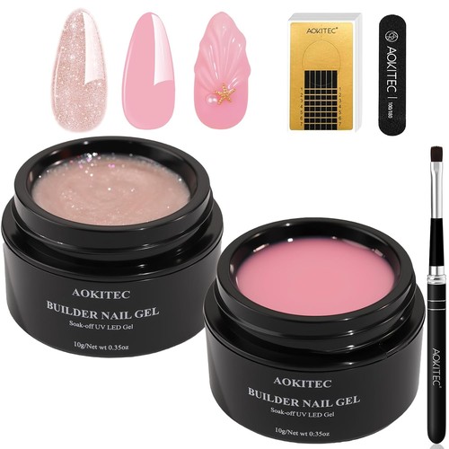 Builder gel set - builder, pink