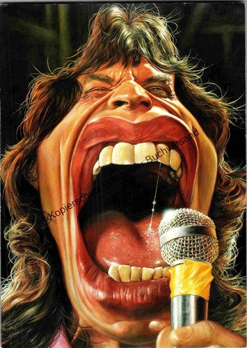 Photopostkarte mick jagger - "mick, jagger"