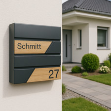 Premium EDELSTAHL Briefkasten