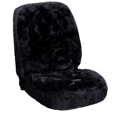Lammfellbezug echt Lammfell 1er Sitzbezüge universal sitzbezug schwarz AS7334sz