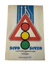 DDR StVO StVZO Buch Verkehrsrecht Textausgabe Staatsverlag Oldtimer Gesetz