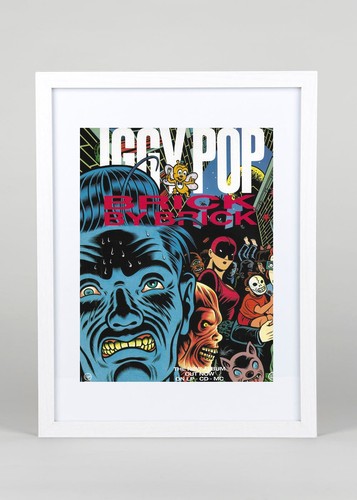Iggy pop brick - pop+brick, brick+framed
