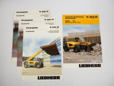 4 Prospekte Liebherr TL445-10 Litronic Teleskoplader Techn. Beschreibung Label