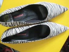 VINTAGE Pumps Graceland ZEBRA ungetragen mit Etikett Gr.40