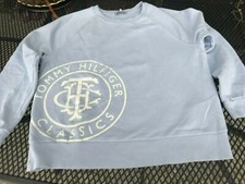 Damen TOMMY HILFIGER Sweater hellblau Größe XS Sweatshirt Hoddy Pulli Pullover