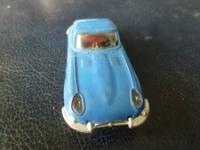 Faller ams:: Jaguar E Type mittelblau mit gut laufendem PKW Flachanker