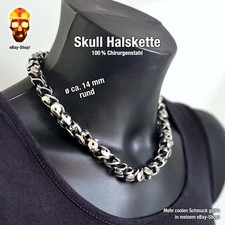 14 mm Skull Halskette - Herren