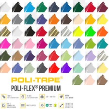 POLI-FLEX PREMIUM Flexfolie Plotterfolie Textilfolie - Meterware, Breite:  50cm
