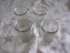 4 Weck Gläser 160 ml Dessertglässer Nachspeise ofenfest Joghurtglas ohne Deckel