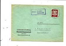 Landpoststempel 2951 Bunderhammrich, gest. 1963