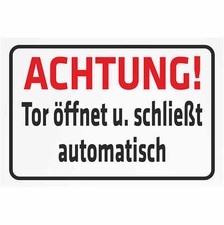 Schild Sicherheit - Vereinsgelände - Achtung! Tor öffnet KPI-0289