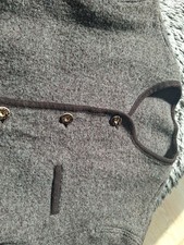 Herren Trachtenjanker♡Distler♡Gr.24♡braun♡Hornknöpfe♡kl.Löchlein