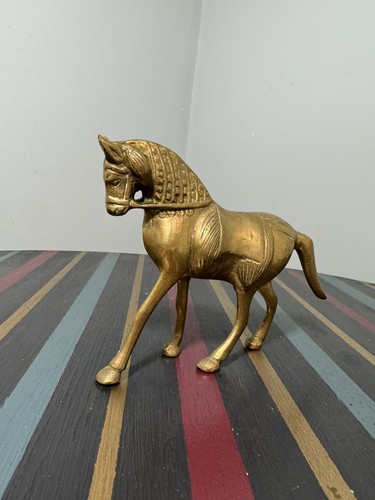 Messing pferd statue figur - messing,